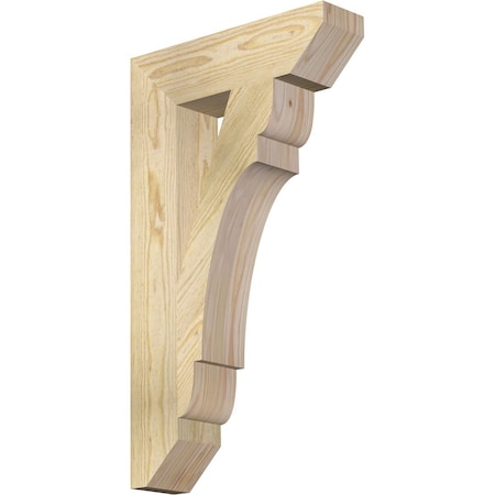 Ekena Millwork Olympic Slat Rough Sawn Bracket, Douglas Fir, 4"W x 16"D x 28"H BKT04X16X28OLY06RDF